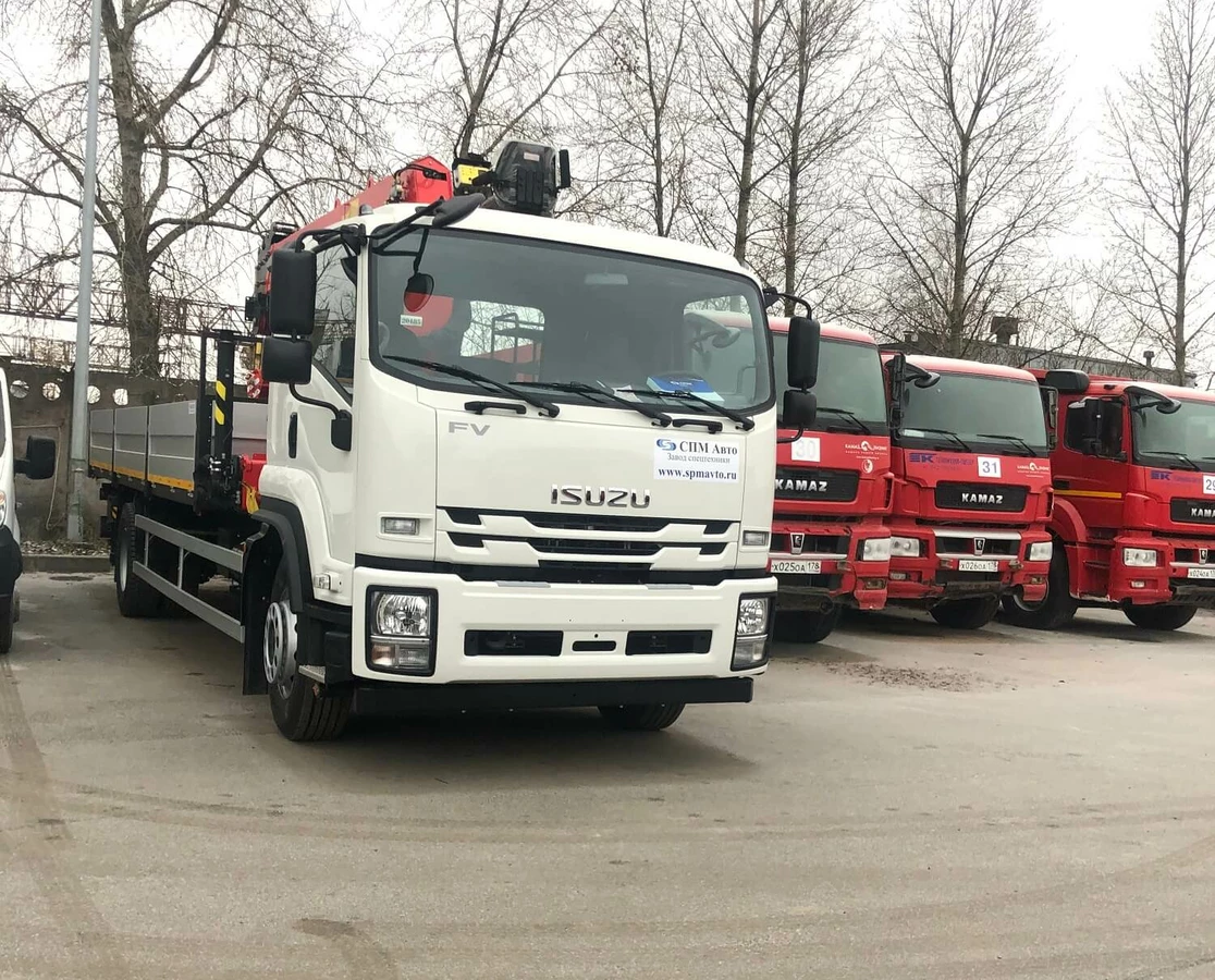 Тросовый кран-манипулятор INMAN IT150 на ISUZU FORWARD