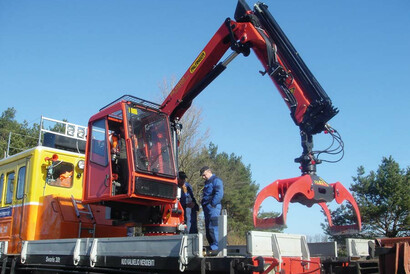 PALFINGER Railway Holzgutgreifer