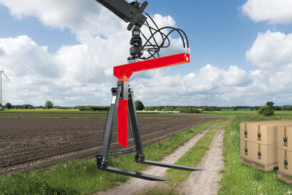 HYDRAULIC LEVELING CRANE FORK