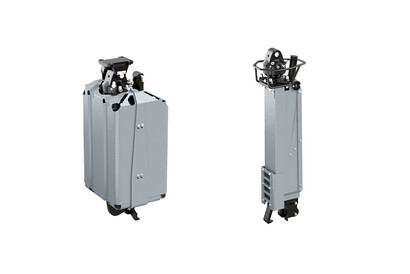 BOTTLE BANK DISCHARGE UNIT WITH RING SYSTEM