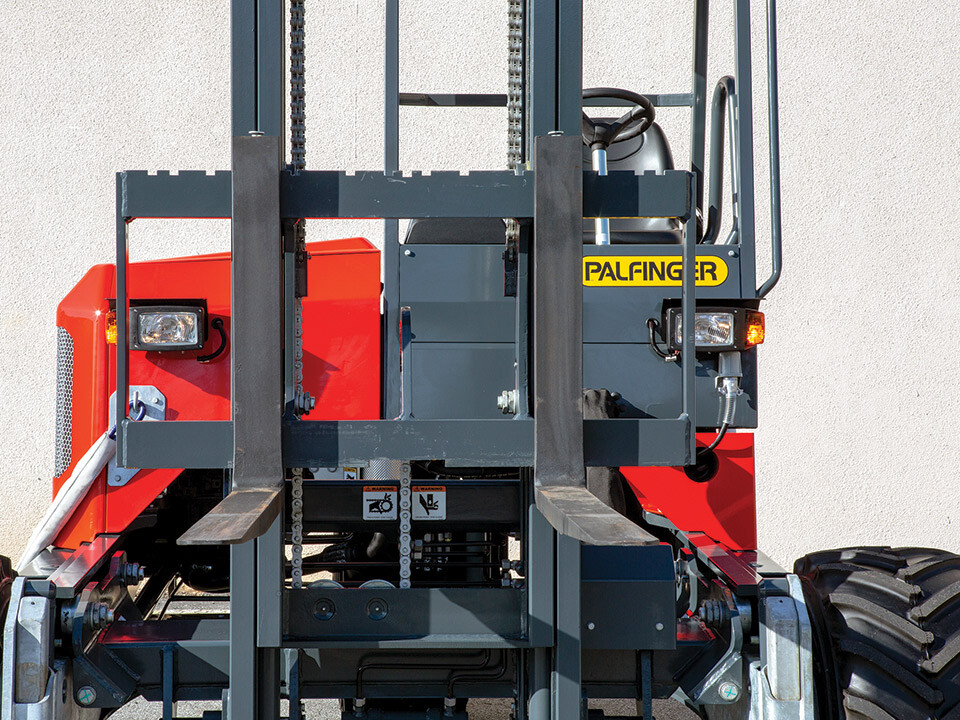 PALFINGER Truck Mounted Forklift Panoramic Visibility PALFINGER Truck Mounted Forklift Panoramic Visibility