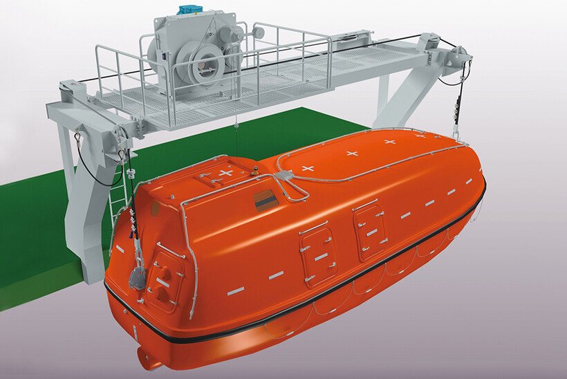 Offshore Davits Gravity PALFINGER MARINE