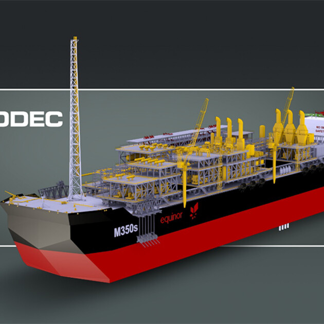 © MODEC Inc.; Bachalhao FPSO illustration. With a length of 339 meters, MODEC's new vessel will be the largest FPSO ever to be operated in Brazil.