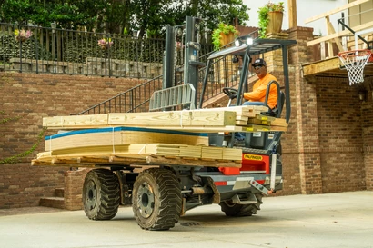 Truck-Mounted Forklifts for Lumber