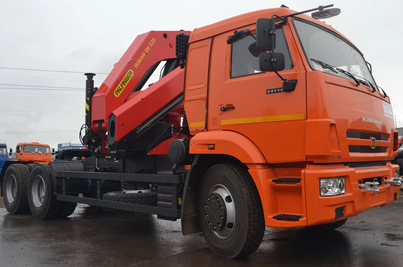 СПЕЦИАЛЬНЫЙ СЕДЕЛЬНЫЙ ТЯГАЧ KAMAZ 65115 C КМУ INMAN IM