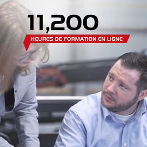11 200 heures de formation en ligne 11 200 heures de formation en ligne