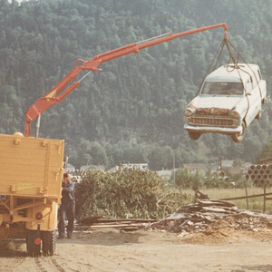 1964 PALFINGER Crane red