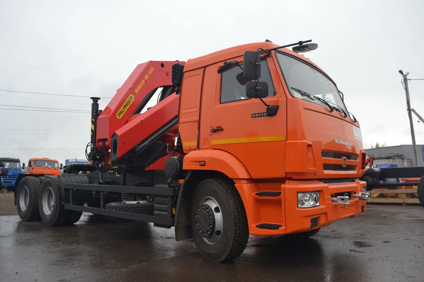 СПЕЦИАЛЬНЫЙ СЕДЕЛЬНЫЙ ТЯГАЧ KAMAZ 65115 C КМУ INMAN IM