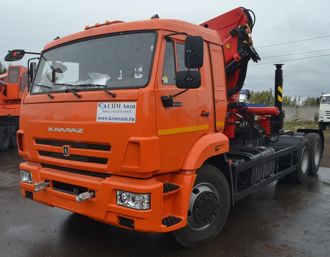 СПЕЦИАЛЬНЫЙ СЕДЕЛЬНЫЙ ТЯГАЧ KAMAZ 65115 C КМУ INMAN IM