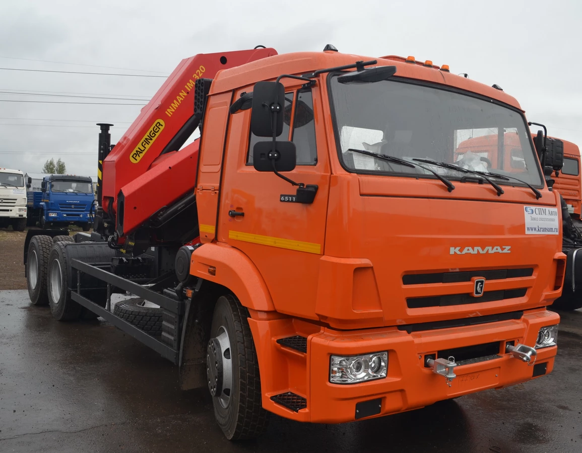 СПЕЦИАЛЬНЫЙ СЕДЕЛЬНЫЙ ТЯГАЧ KAMAZ 65115 C КМУ INMAN IM