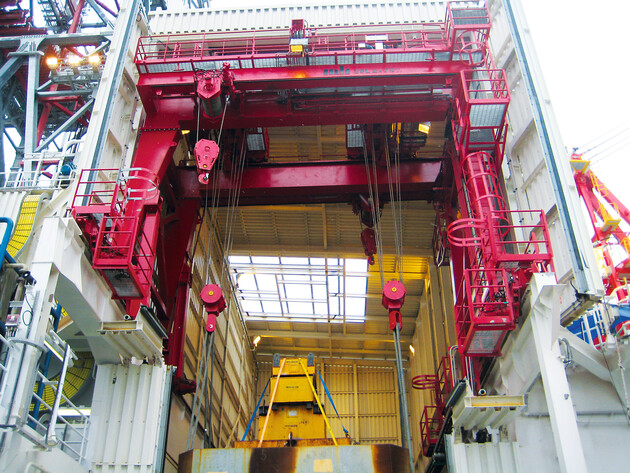 Travelling cranes - Offshore