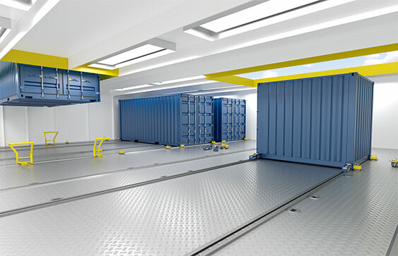 Container guiding system