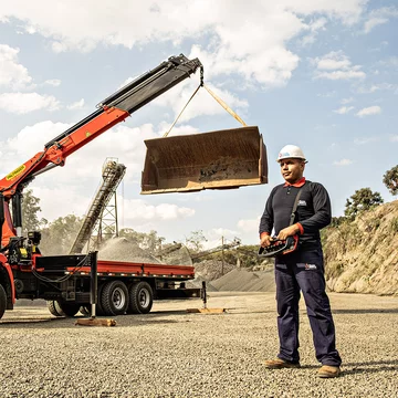 guindastes articulados para o segmento de mineração