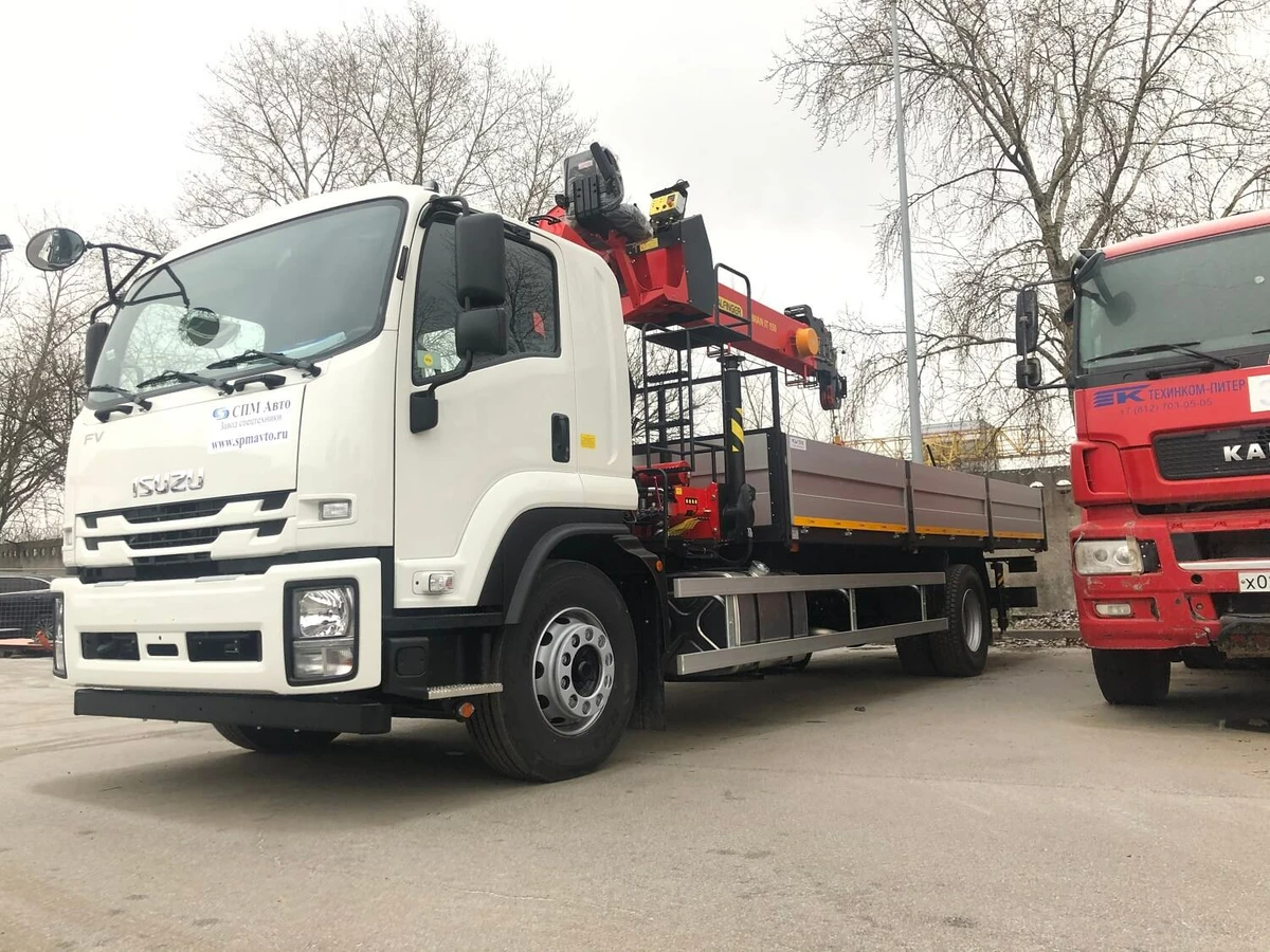 Тросовый кран-манипулятор INMAN IT150 на ISUZU FORWARD