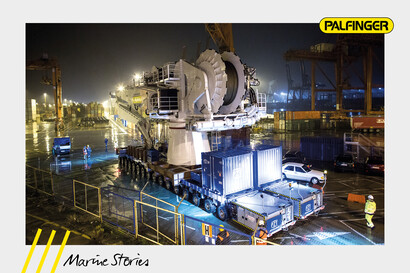 Transport of our 100 T AHC crane