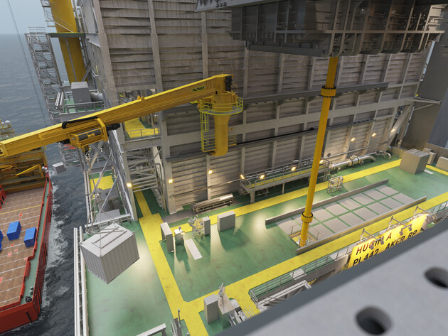 Fully electric travelling jib crane