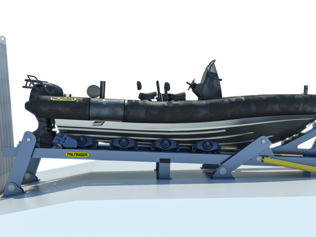 PSWS-T-D Slipway System and 6,5 meter RIB with twin outboard engines PSWS-T-D Slipway System and 6,5 meter RIB with twin outboard engines
