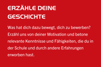 Bewerbungstipp: Erzähle deine Geschichte