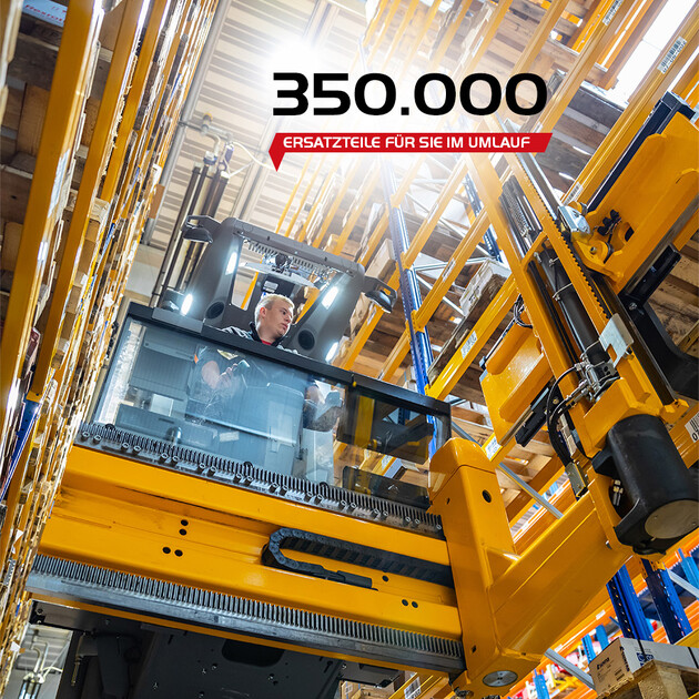 250.000 Ersatzteile werden bewirtschaftet