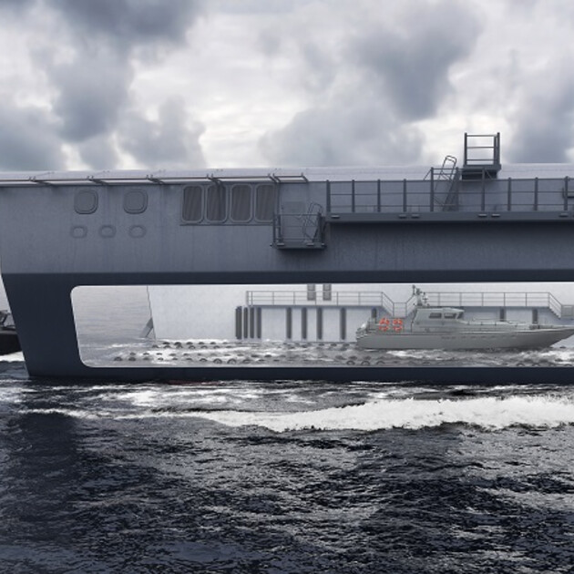 Submergible slipway slopes (by ballasting vessel down) Submergible slipway slopes (by ballasting vessel down)