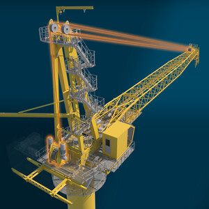 Modulized crane with standard luffing system