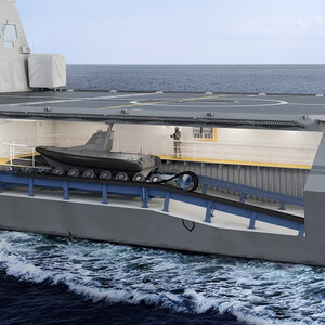 Suitable for handling of unmanned vehicles or vehicles with stern drive or outboard engines Suitable for handling of unmanned vehicles or vehicles with stern drive or outboard engines