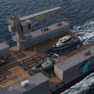 Slipway cradle elevator; Extendable boat transfer unit Slipway cradle elevator; Extendable boat transfer unit