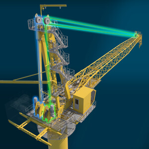 Modulized crane with redundant luffing system that increases safety and prevents boom or load drups