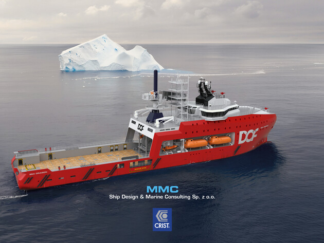 Rendering of the next-generation Offshore Support Vessel | © MMC Ship Design & Marine Consulting Ltd.