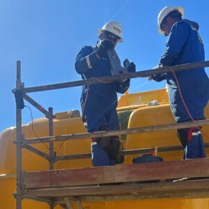 Maintenance work on cruise ship equipment requires maximum accuracy and planning. 