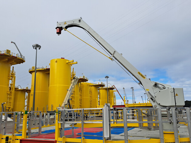 PALFINGER MARINE provides platform cranes for Poland's offshore wind farm. | © PALFINGER MARINE
