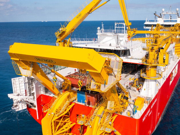 A-frame on board Nexans Aurora