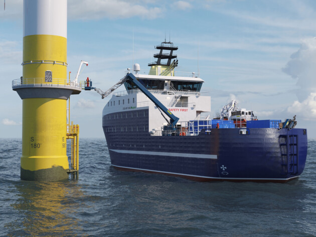 Offshore Passenger Transfer System - on a CTV Offshore Passenger Transfer System - on a CTV