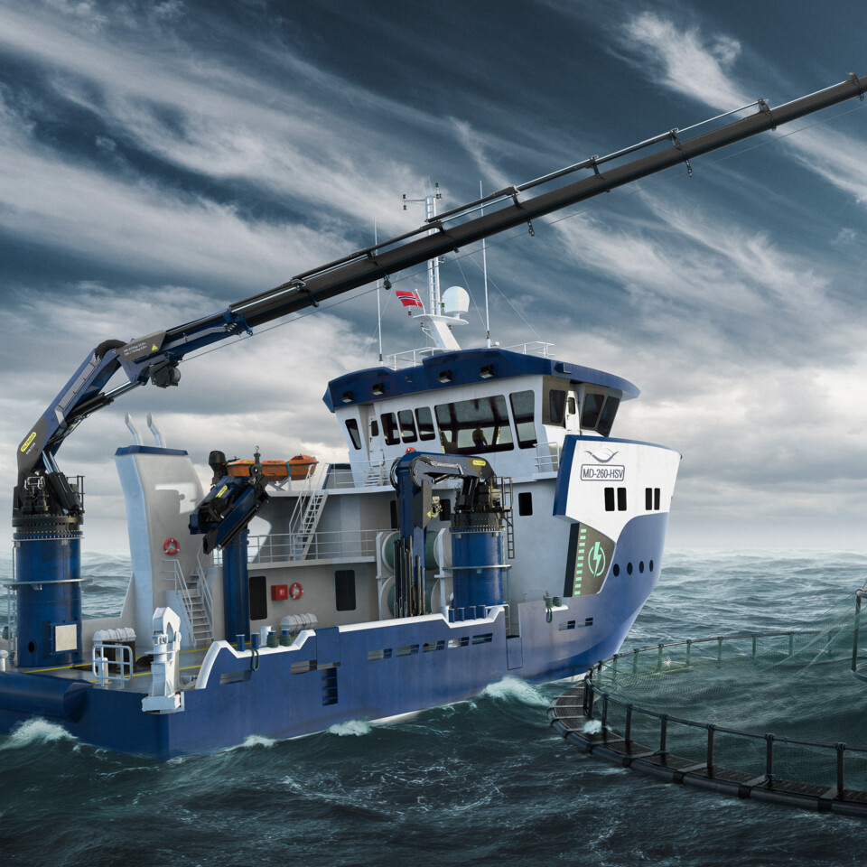 The PFM 2100 combines outreach, precision, and strength and provides a versatile solution. | © PALFINGER MARINE