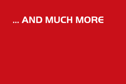 A text box is displayed with the text "...and much more"