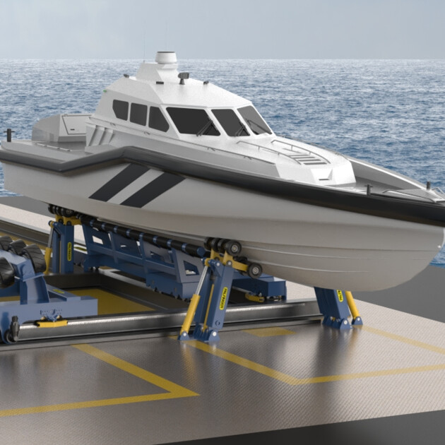 Shipboard USV & Boat Handling System for Offshore LARS-Operations
