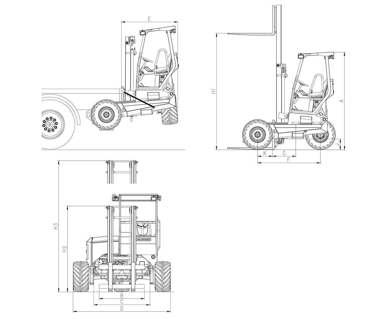PALFINGER GLS 55 Standard Technical Drawings PALFINGER GLS 55 Standard Technical Drawings